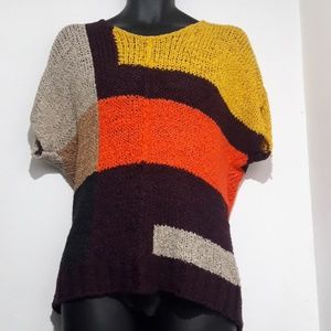 BCBGMAXAZRIA Cayden Colorblock Knit Sweater
